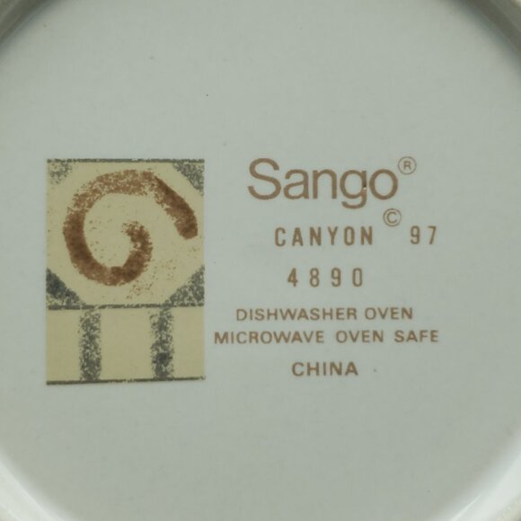 Sango Canyon Appetizer Dessert Bread Plates Saucers Southwest Geometric Pattern - Picture 5 of 5